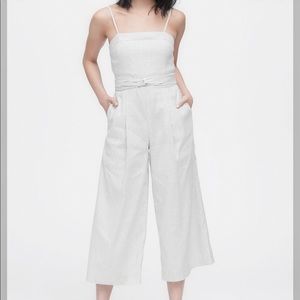 Banana Republic linen cotton Wide Leg Jumpsuit